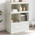 Hoge kast met koudgewalst staal voor een moderne uitstraling - Wit / 1 - Dressoirs & buffetkasten