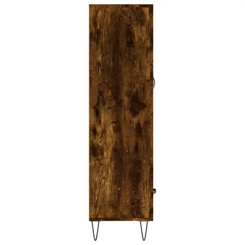 Hoge kast met metalen poten uit bewerkt hout voor moderne charme - Dressoirs & buffetkasten