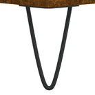 Hoge kast met metalen poten uit bewerkt hout voor moderne charme - Dressoirs & buffetkasten