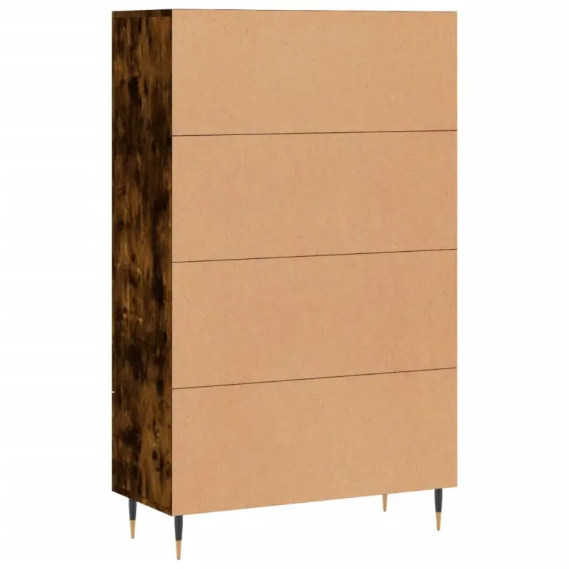 Hoge kast met metalen poten van bewerkt hout voor moderne interieurs - Dressoirs & buffetkasten
