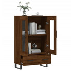 Hoge kast met metalen poten van bewerkt hout voor moderne stijl - Dressoirs & buffetkasten