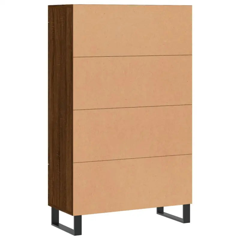 Hoge kast met metalen poten van bewerkt hout voor moderne stijl - Dressoirs & buffetkasten