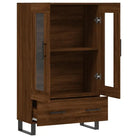 Hoge kast met metalen poten van bewerkt hout voor moderne stijl - Dressoirs & buffetkasten