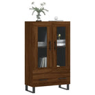 Hoge kast met metalen poten van bewerkt hout voor moderne stijl - Dressoirs & buffetkasten