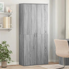 Hoge kast van bewerkt hout die gemakkelijk schoon te maken - Grijs sonoma / 1 - Opbergkasten & lockerkasten