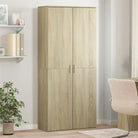 Hoge kast van bewerkt hout die gemakkelijk schoon te maken - Sonoma eiken / 1 - Opbergkasten & lockerkasten