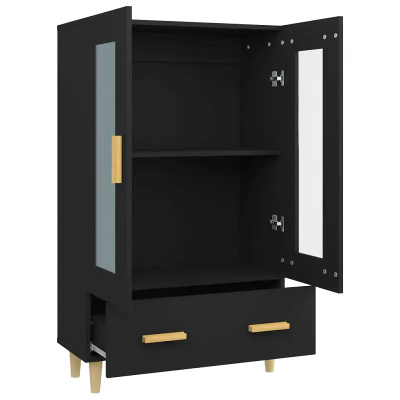 Hoge kast van bewerkt hout eenvoudig schoon en duurzaam interieuraccessoire - Dressoirs & buffetkasten