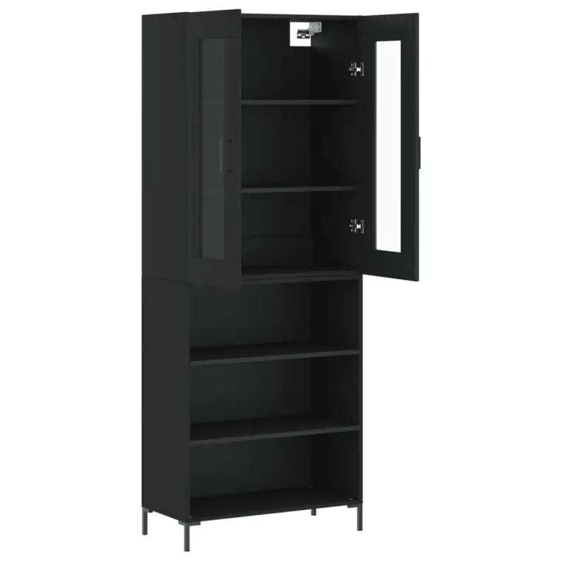 Hoge kast van bewerkt hout met charme en duurzame kwaliteit - Dressoirs & buffetkasten