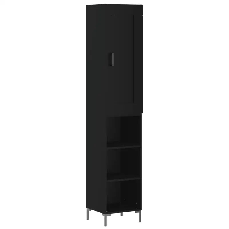 Hoge kast van bewerkt hout met duurzame charme - Dressoirs & buffetkasten