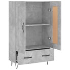 Hoge kast van bewerkt hout met duurzame charme - Dressoirs & buffetkasten