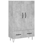 Hoge kast van bewerkt hout met duurzame charme - Dressoirs & buffetkasten