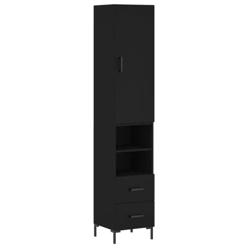 Hoge kast van bewerkt hout met duurzame charme en stijlvolle uitstraling - Dressoirs & buffetkasten