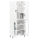 Hoge kast van bewerkt hout met duurzame charme en unieke uitstraling - Dressoirs & buffetkasten