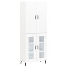 Hoge kast van bewerkt hout met duurzame charme en unieke uitstraling - Dressoirs & buffetkasten