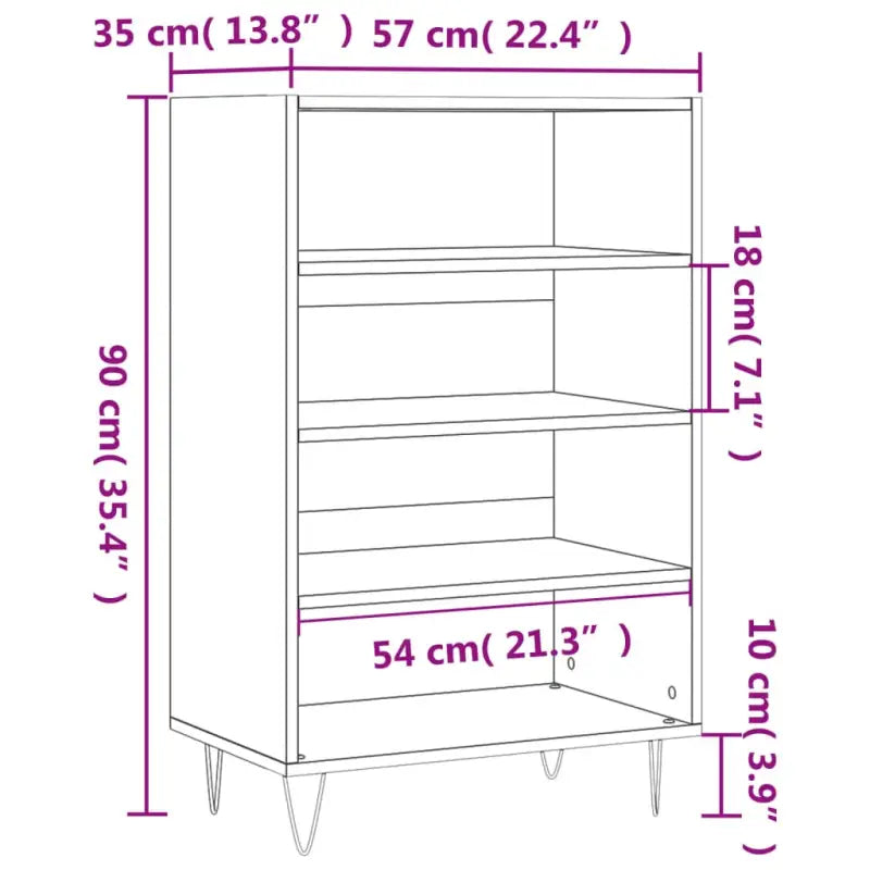 Hoge kast van bewerkt hout met duurzame en karaktervolle uitstraling - Dressoirs & buffetkasten