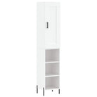 Hoge kast van bewerkt hout met duurzame en stabiele afwerking - Dressoirs & buffetkasten
