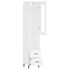 Hoge kast van bewerkt hout met duurzame en stabiele afwerking - Dressoirs & buffetkasten
