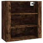 Hoge kast van bewerkt hout met duurzame en stabiele afwerking - Dressoirs & buffetkasten