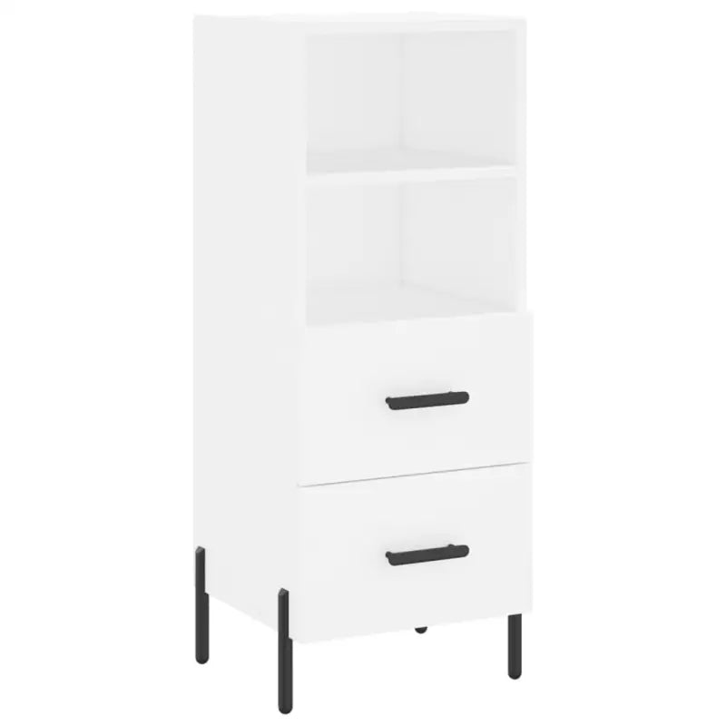 Hoge kast van bewerkt hout met duurzame en stabiele afwerking - Dressoirs & buffetkasten