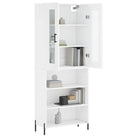 Hoge kast van bewerkt hout met duurzame en stabiele kwaliteit - Dressoirs & buffetkasten