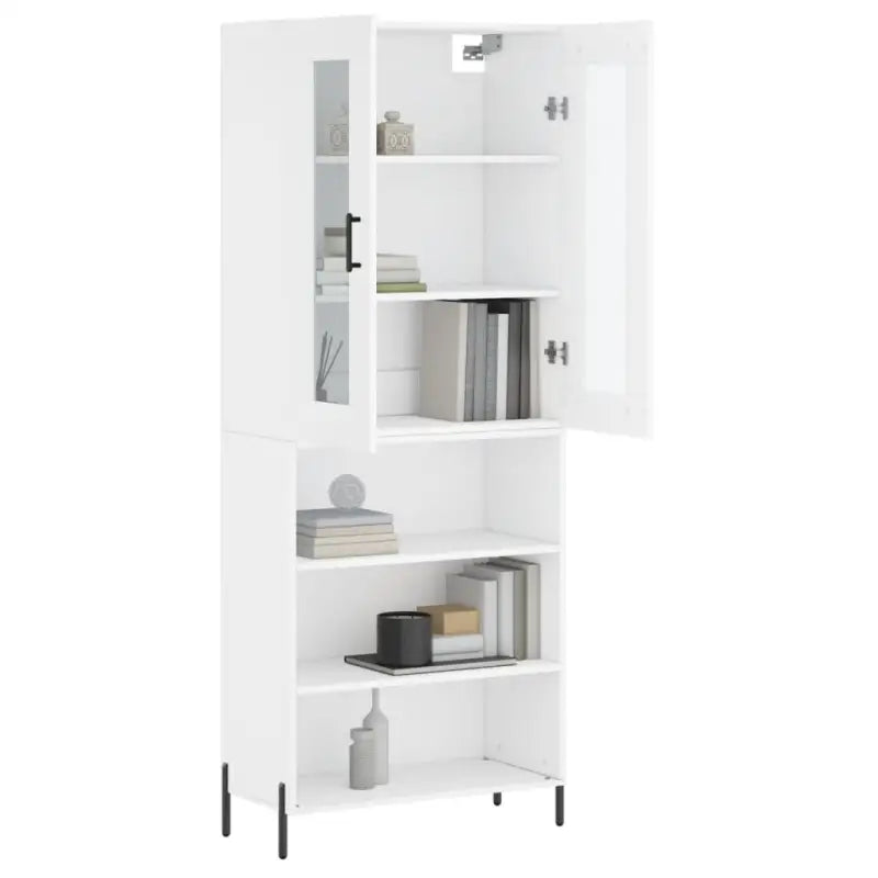 Hoge kast van bewerkt hout met duurzame en stabiele kwaliteit - Dressoirs & buffetkasten