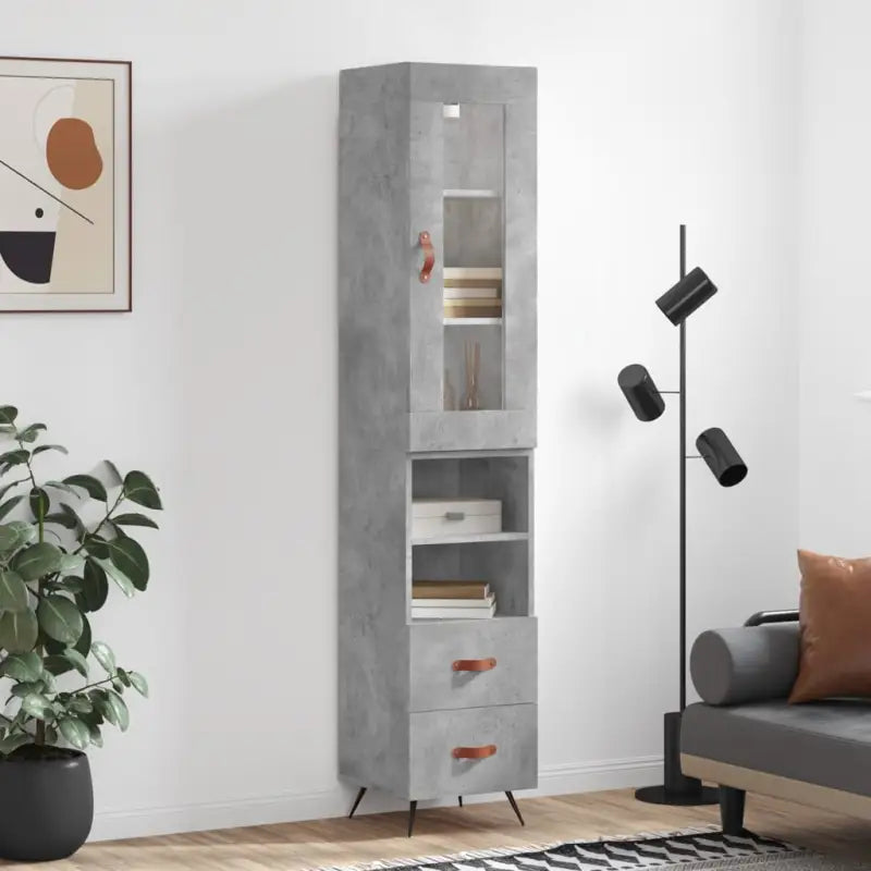 Hoge kast van bewerkt hout met duurzame en stabiele kwaliteit - Dressoirs & buffetkasten