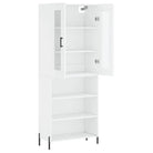 Hoge kast van bewerkt hout met duurzame en stabiele kwaliteit - Dressoirs & buffetkasten