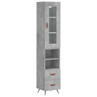 Hoge kast van bewerkt hout met duurzame en stabiele kwaliteit - Dressoirs & buffetkasten