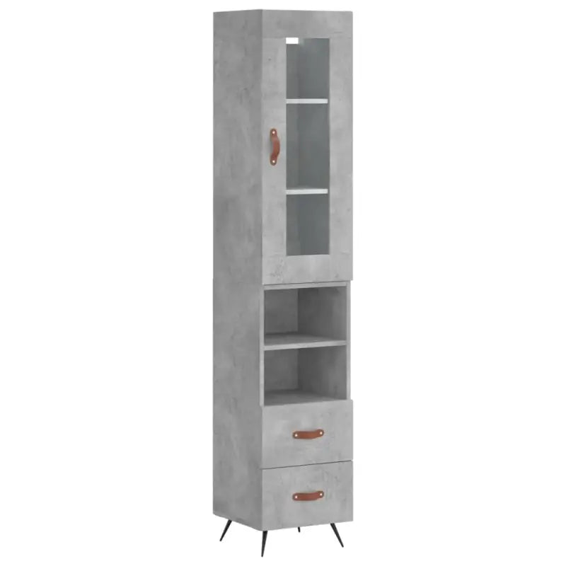 Hoge kast van bewerkt hout met duurzame en stabiele kwaliteit - Dressoirs & buffetkasten
