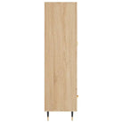 Hoge kast van bewerkt hout met duurzame en stijlvolle afwerking - Dressoirs & buffetkasten