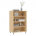 Hoge kast van bewerkt hout met duurzame en stijlvolle afwerking - Dressoirs & buffetkasten