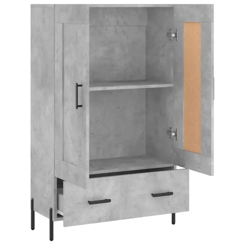Hoge kast van bewerkt hout met duurzame en stijlvolle afwerking - Dressoirs & buffetkasten