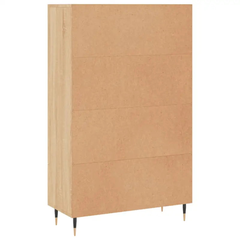 Hoge kast van bewerkt hout met duurzame en stijlvolle afwerking - Dressoirs & buffetkasten