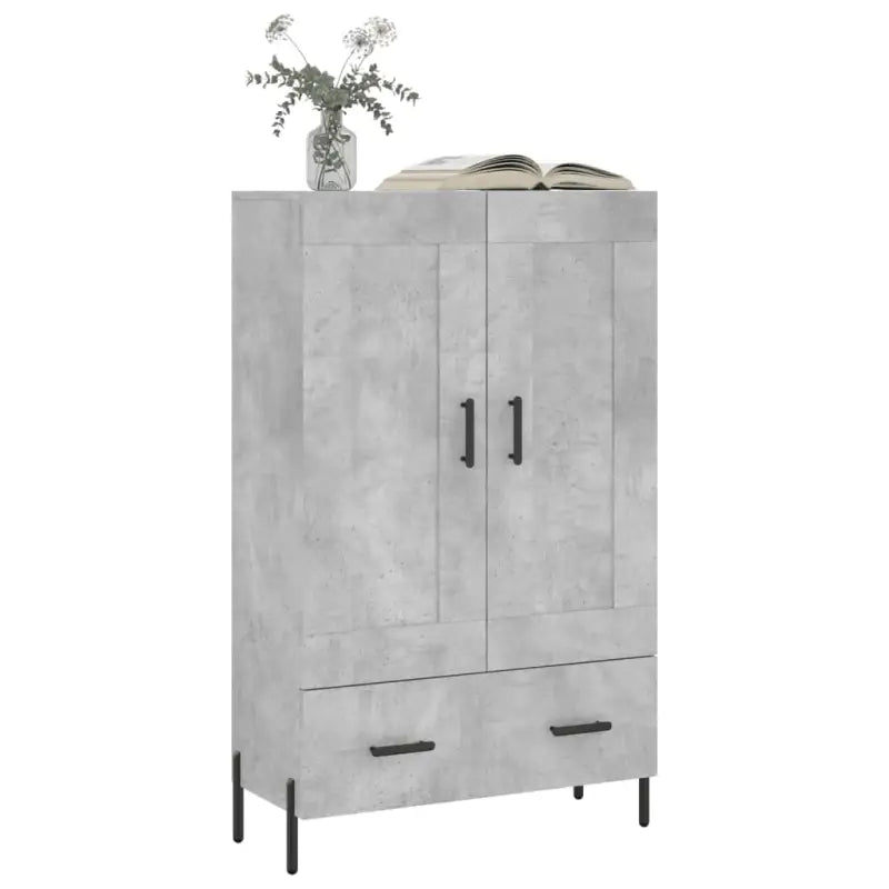 Hoge kast van bewerkt hout met duurzame en stijlvolle afwerking - Dressoirs & buffetkasten