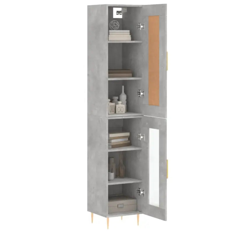 Hoge kast van bewerkt hout met duurzame en stijlvolle uitstraling - Dressoirs & buffetkasten