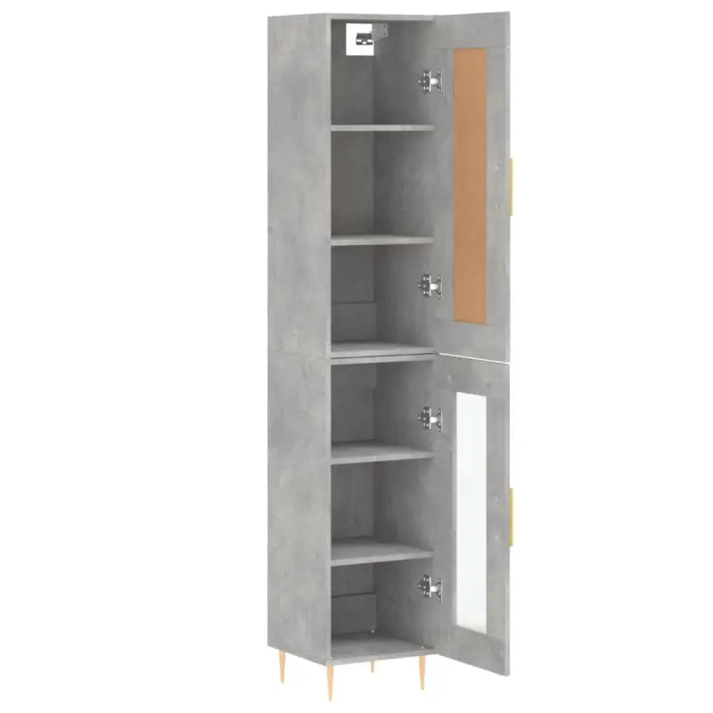 Hoge kast van bewerkt hout met duurzame en stijlvolle uitstraling - Dressoirs & buffetkasten