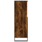 Hoge kast van bewerkt hout met industriële charme - Dressoirs & buffetkasten
