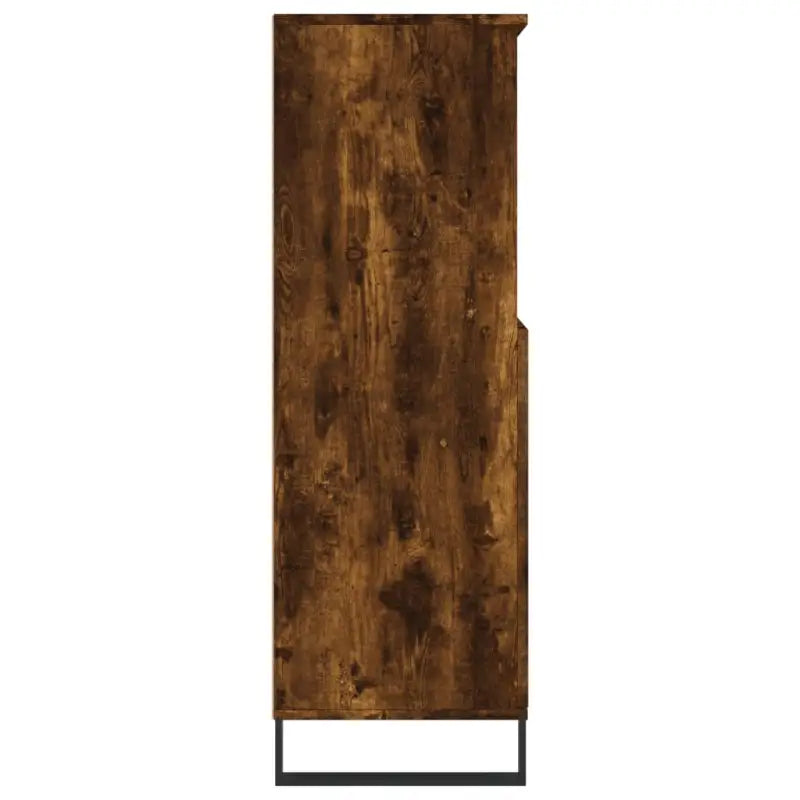 Hoge kast van bewerkt hout met industriële charme - Dressoirs & buffetkasten