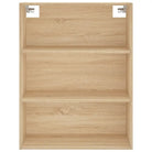 Hoge kast van bewerkt hout met metalen poten voor een moderne uitstraling - Dressoirs & buffetkasten
