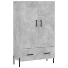Hoge kast van bewerkt hout met metalen poten voor moderne stijl - Dressoirs & buffetkasten