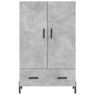 Hoge kast van bewerkt hout met metalen poten voor moderne stijl - Dressoirs & buffetkasten