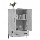 Hoge kast van bewerkt hout met metalen poten voor moderne stijl - Dressoirs & buffetkasten