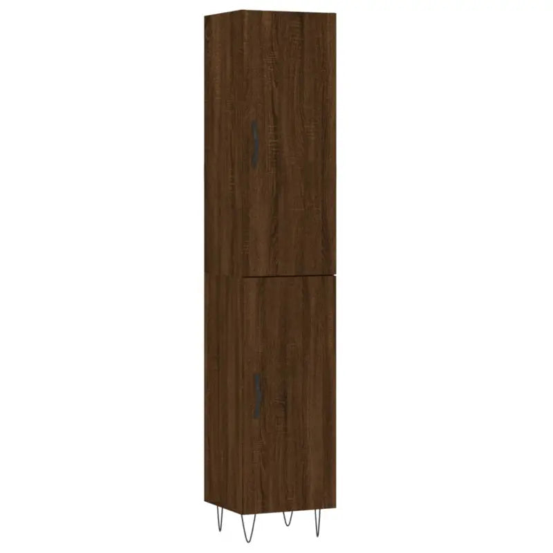 Hoge kast van bewerkt hout met moderne charme en duurzaamheid - Dressoirs & buffetkasten