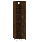 Hoge kast van bewerkt hout met moderne charme en duurzaamheid - Dressoirs & buffetkasten