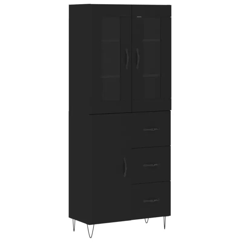 Hoge kast van bewerkt hout met stijlvolle en duurzame charme - Dressoirs & buffetkasten