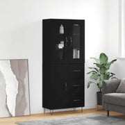 Hoge kast van bewerkt hout met stijlvolle en duurzame charme - Dressoirs & buffetkasten