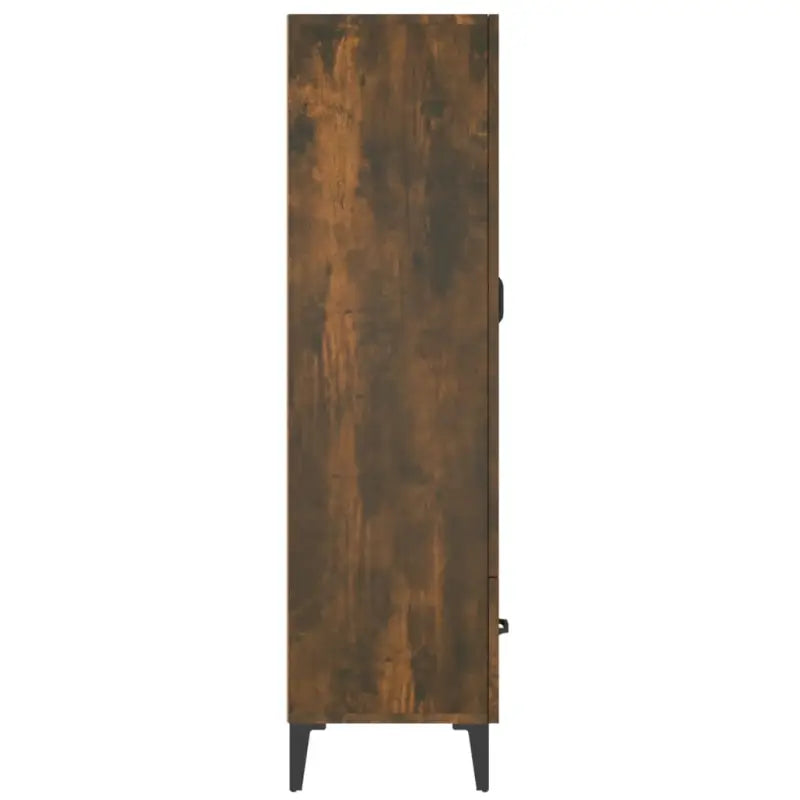 Hoge kast van bewerkt hout met stijlvolle en stabiele uitstraling - Dressoirs & buffetkasten