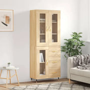 Hoge kast van bewerkt hout met unieke charme en duurzame kwaliteit - Dressoirs & buffetkasten