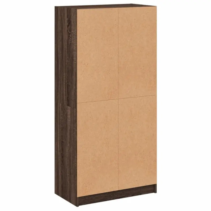 Hoge kast van bewerkt hout voor boeken en moderne interieurstijl - Dressoirs & buffetkasten