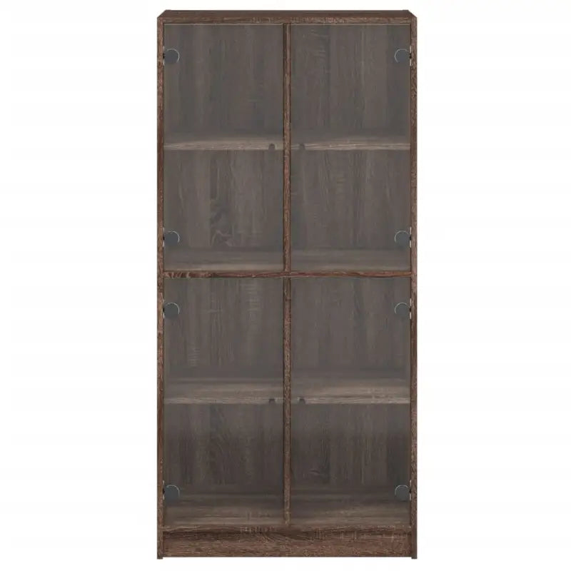 Hoge kast van bewerkt hout voor boeken en moderne interieurstijl - Dressoirs & buffetkasten